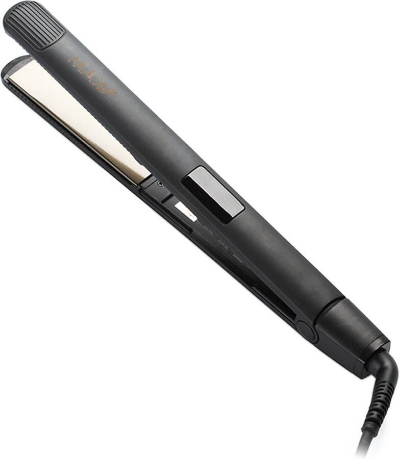 Max Pro Evolution Stijltang & Krultang 2 in 1 Zwart Levenslange Garantie Inclusief Hittebestendige Handschoen Hair Straightener Alle Haartypes Krullen