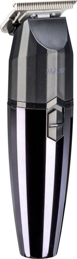 Max Pro Fade Trimmer Baardtrimmer Haartrimmer Tondeuse Draadloos Zwart Voor Alle Haartypen 4 Uur Batterijduur Snelle Oplaadtijd van 2 Uur Minimale Trimlengte 0.1mm Roestvrij Staal