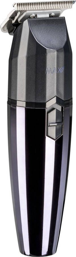 Max Pro Fade Trimmer Baardtrimmer Haartrimmer Tondeuse Draadloos Zwart Voor Alle Haartypen 4 Uur Batterijduur Snelle Oplaadtijd van 2 Uur Minimale Trimlengte 0.1mm Roestvrij Staal