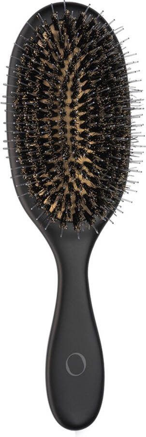Max Pro MOHI Black Gold Brush Size Two Luxe Haarborstel Haarkam Alle Haartypes Stimuleert Hoofdhuid Voorkomt Haaruitval Anti Klit