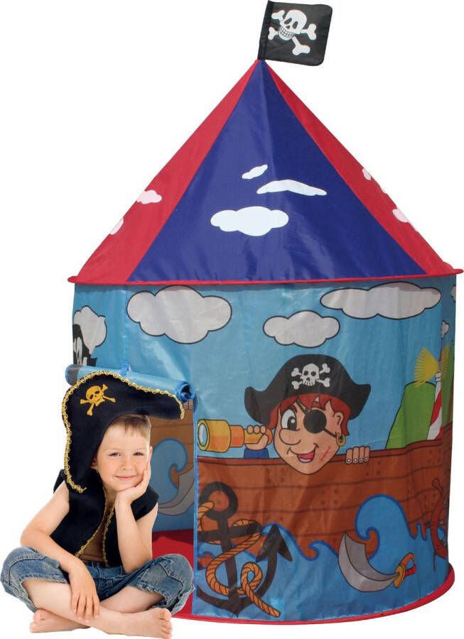 Maxenza Kids 8316 Piraten Kasteel Speeltent voor binnen en buiten Jongens en Meisjes Vanaf 3 Jaar