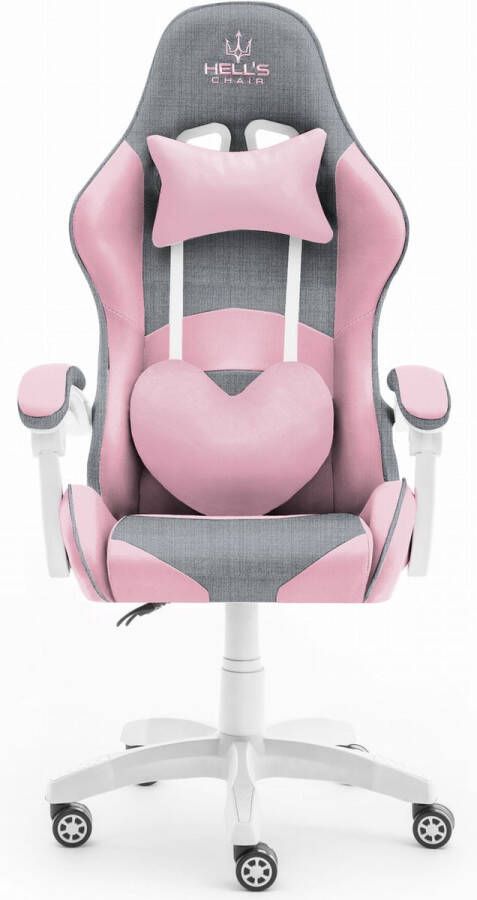 Maxi Huis Gamingstoel Ergonomische bureaustoel Verstelbaar Roze Kinderen