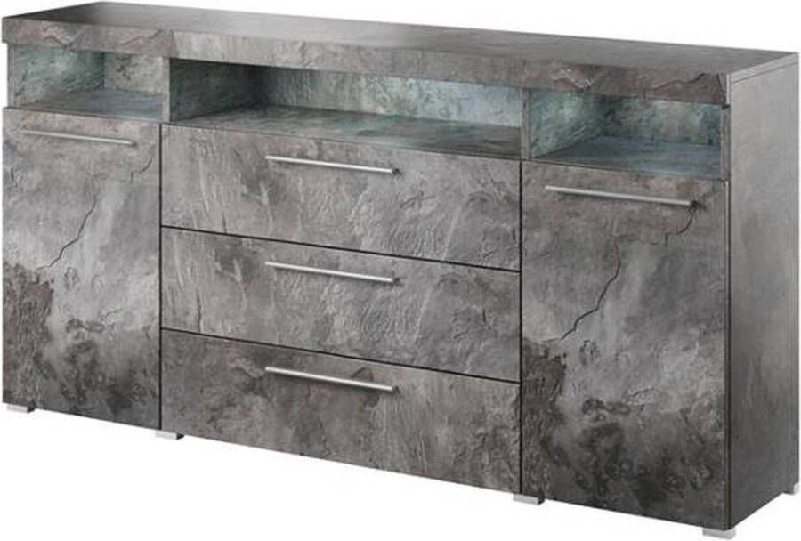 INOSIGN Dressoir India breedte 182cm moderne dressoir met 2 deuren 3 lades combikast