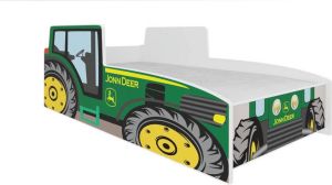 Maxi Huis Tractor Green Peuterbed met Matras Kinderbed Juniorbed 160 x 80 cm Groen