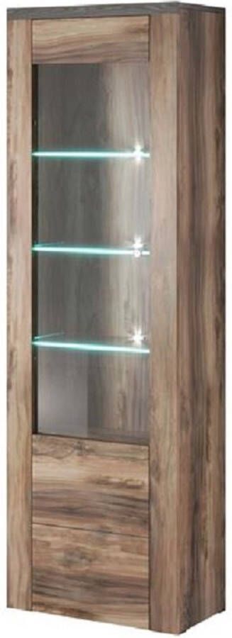 Home affaire Vitrinekast Larona tijdloze glazen vitrine hoge kast hoogte 205 6 cm