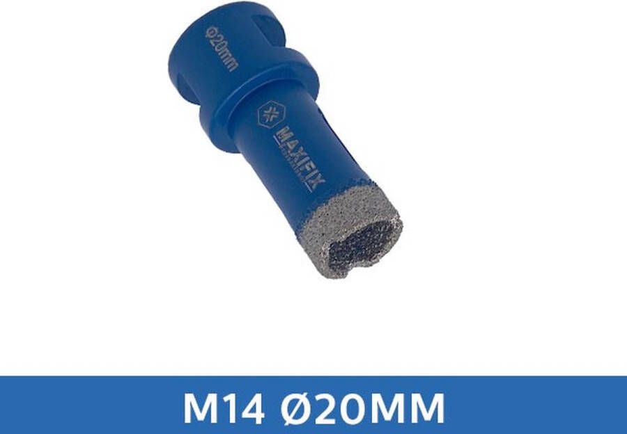 Maxifix Diamantboor Tegelboor Droog M14 – Wax Ø 20mm