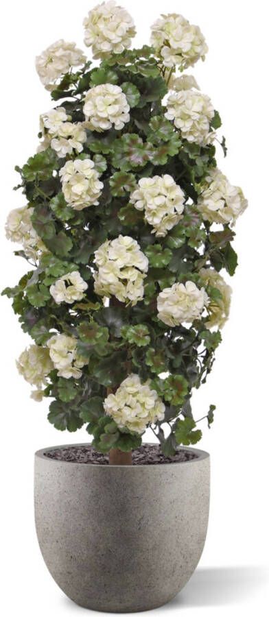 Maxifleur Kunstplanten Geranium kolom kunstplant 120cm UV Creme