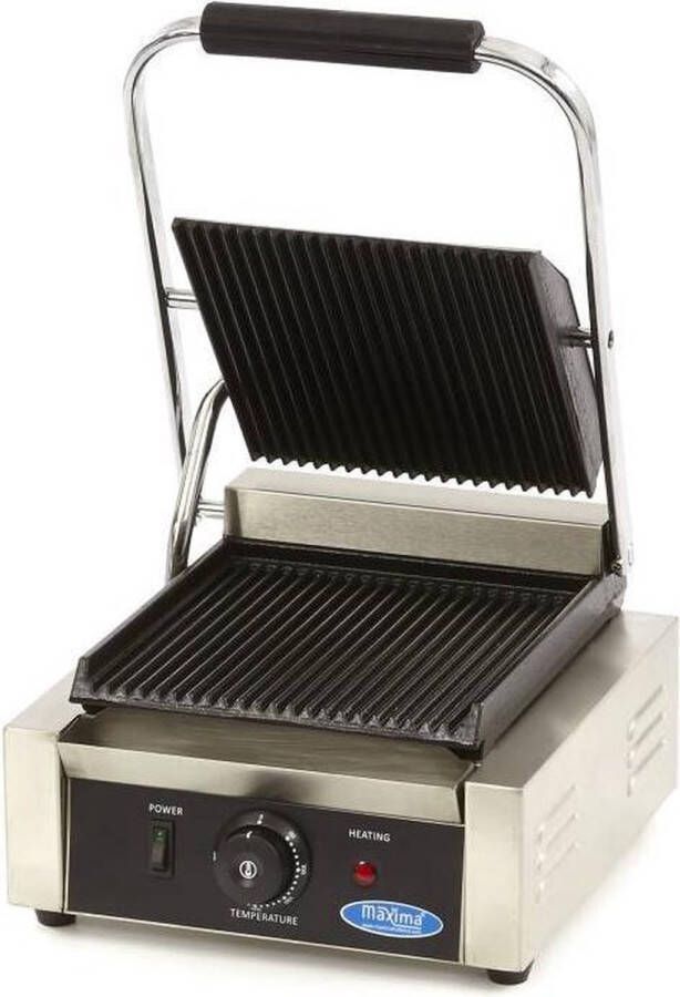 Maxima Contactgrill Gegroefd Enkele Grillplaat 22 cm