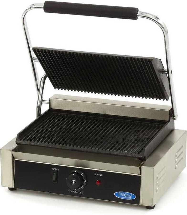 Maxima Contactgrill Gegroefd Enkele Grillplaat 33 5 cm Professionele Grill Gietijzeren Bakplaten