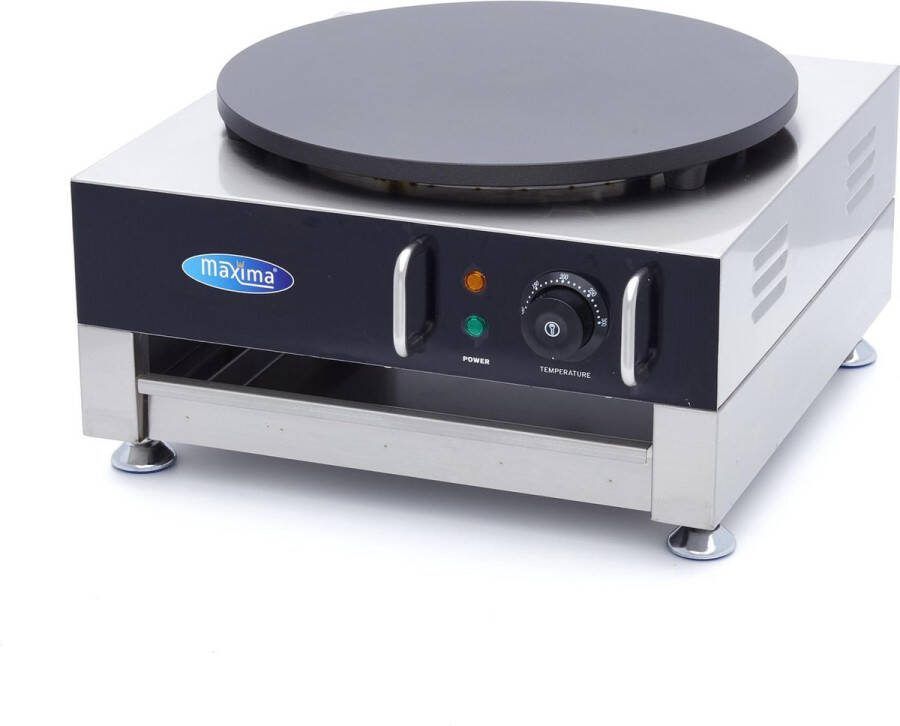 Maxima Crepebakplaat Enkele Crepe 40 cm incl. Beslagverdeler Crepes Bakplaat