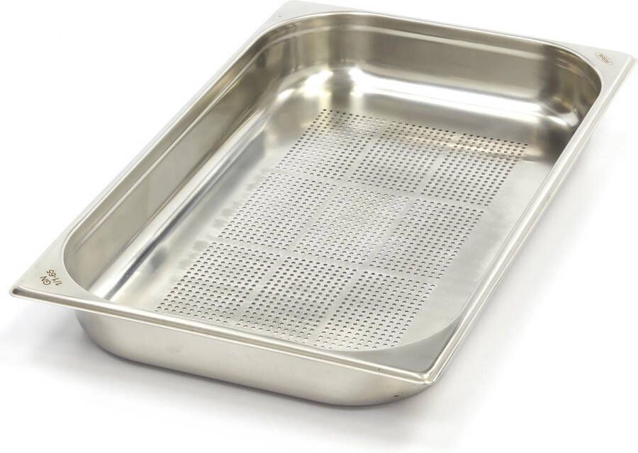 Maxima Gastronorm Bak 1 1 GN 6 5 cm Diep RVS Geperforeerd GN Bakken