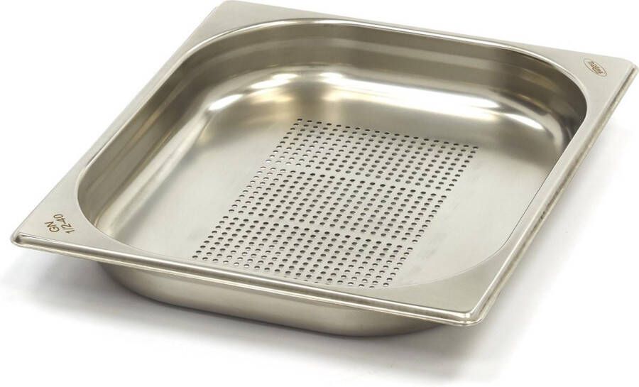 Maxima Gastronorm Bak 1 2 GN 4 cm Diep RVS Geperforeerd GN Bakken
