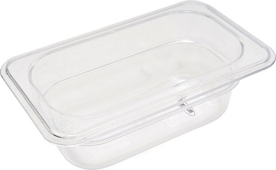 Maxima Gastronorm Bak 1 9 GN 6 5 cm Diep Polycarbonaat