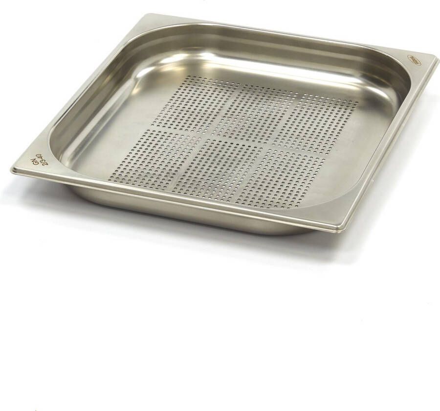 Maxima Gastronorm Bak 2 3 GN 4 cm Diep RVS Geperforeerd GN Bakken
