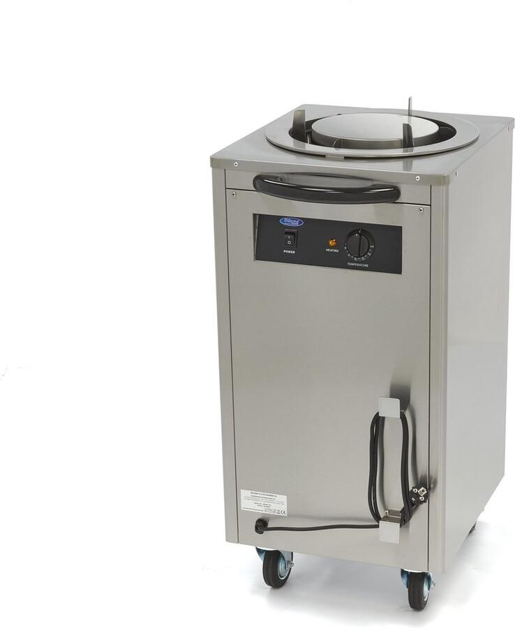 Maxima Bordenwarmer 40 Borden tot Ø 30 cm op Wielen Professionele Bordenwarmhoudkast RVS Borden Warmer
