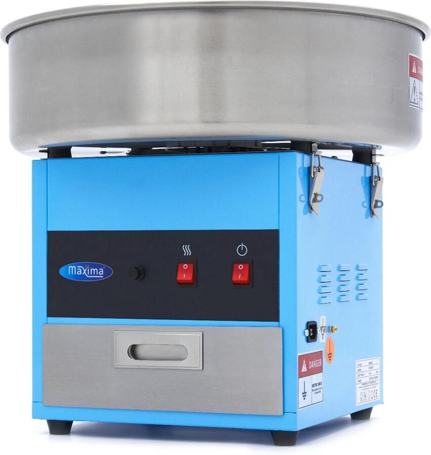 Maxima Suikerspinmachine – Ø 52 cm – Blauw