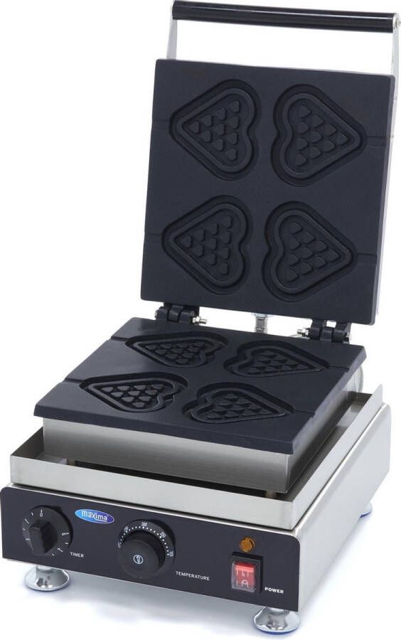 Maxima Wafelijzer 4 Stuks Lolly Hartjes Wafel