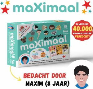 Maximal maXimaal Deeltafels Deelsommen educatief speelgoed rekenen tafels en delen wordt kinderspel