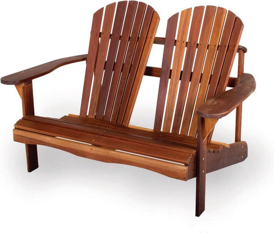 MaximaVida adirondack dubbelzit Toronto geolied 130 cm uit exclusief mahoniehout