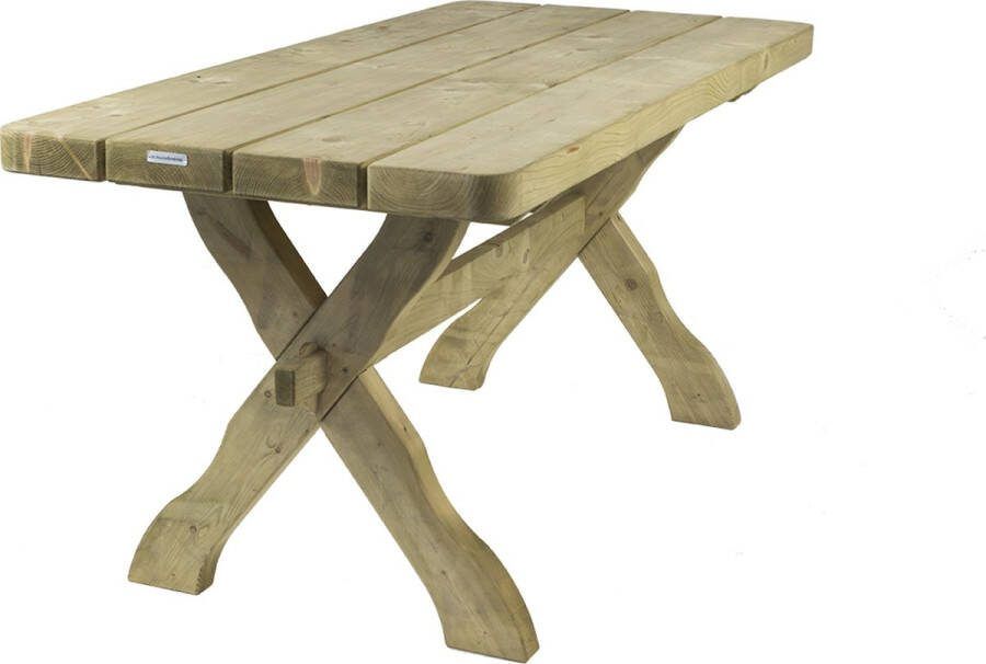 MaximaVida houten tuintafel Provence 170 cm 60 mm houtdikte