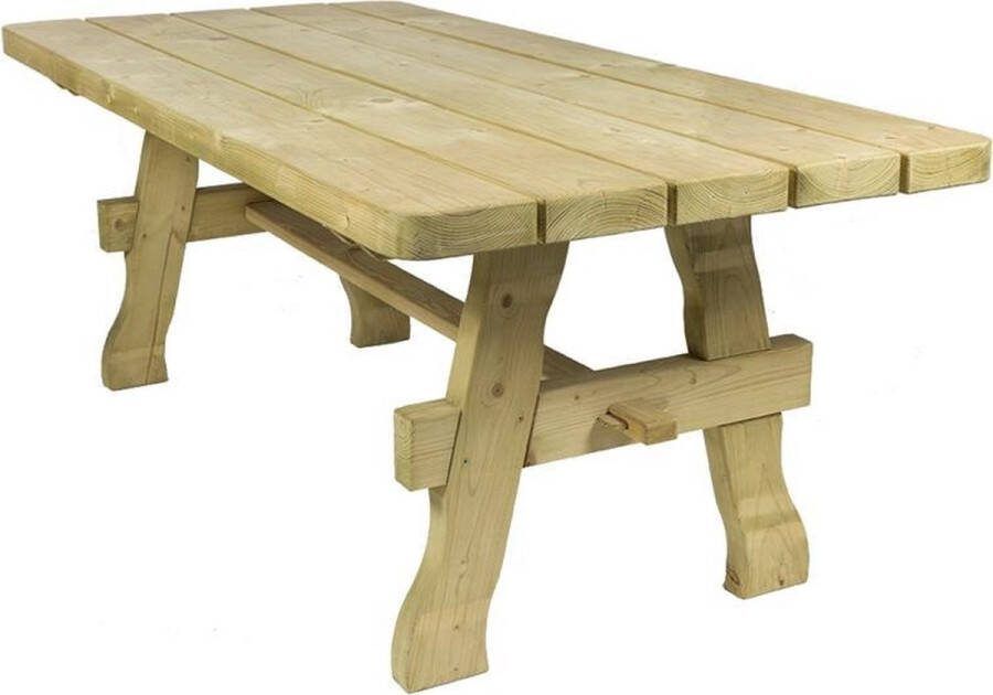MaximaVida houten tuintafel Provence 200 cm 60 mm houtdikte