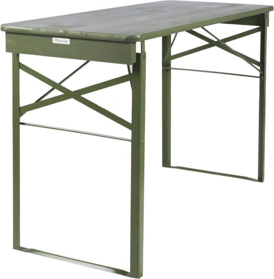 MaximaVida Inklapbare Biertafel Berlijn 120 X 50 Cm Olijfgroen Fsc Hout