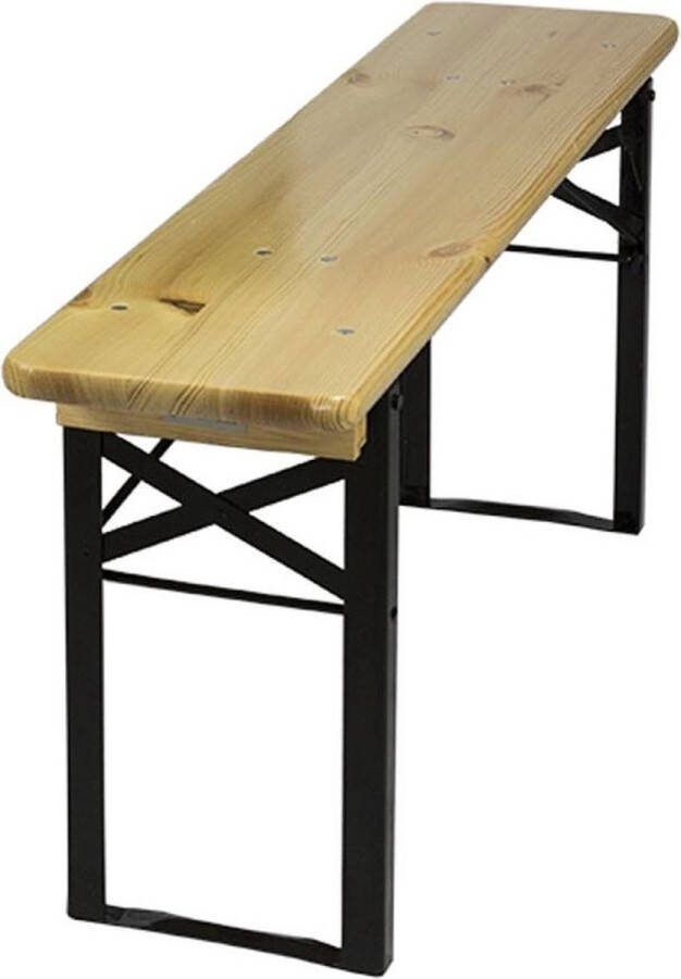 MaximaVida Inklapbare Picknickbank Berlijn 120 X 25 Cm 3-laags Blanke Lak Fsc Hout