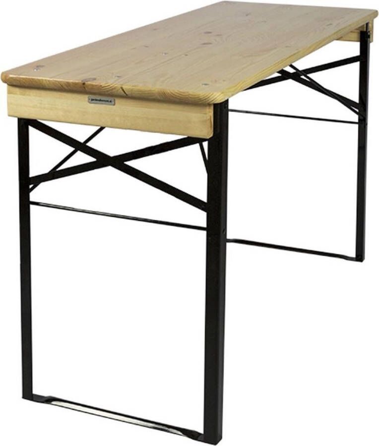 MaximaVida inklapbare picknicktafel Berlijn 120 x 50 cm 3-laags blanke lak FSC hout