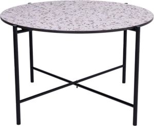 MaximaVida kruisframe salontafel Lucca 62 cm terrazzo look