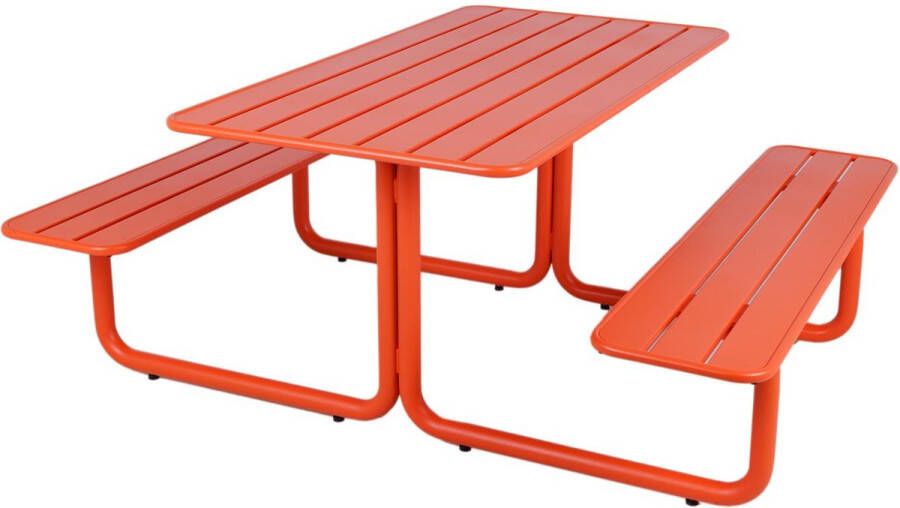 MaximaVida metalen picknicktafel Brasil oranje 150 cm