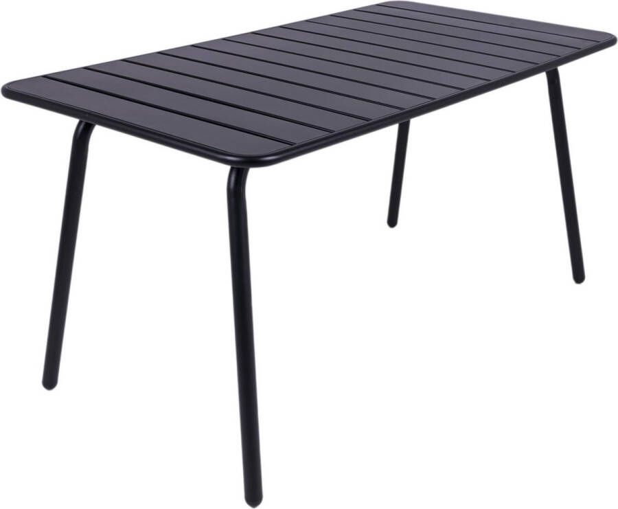 MaximaVida Metalen Tuintafel Max 150 X 80 Cm Zwart