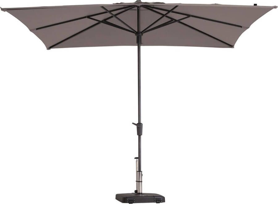 MaximaVida parasol vierkant taupe 280 x 280 cm exclusief voet