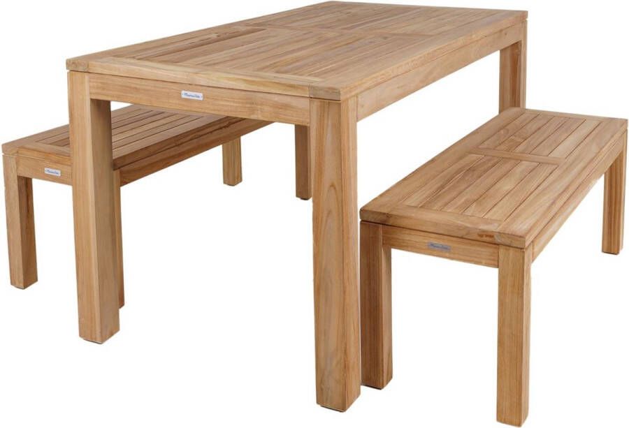 MaximaVida teak picknickset Java 150 cm – 3-delig