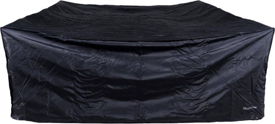 MaximaVida tuinmeubel beschermhoes London 130 x 130 x 90 cm zwart- zware uitvoering