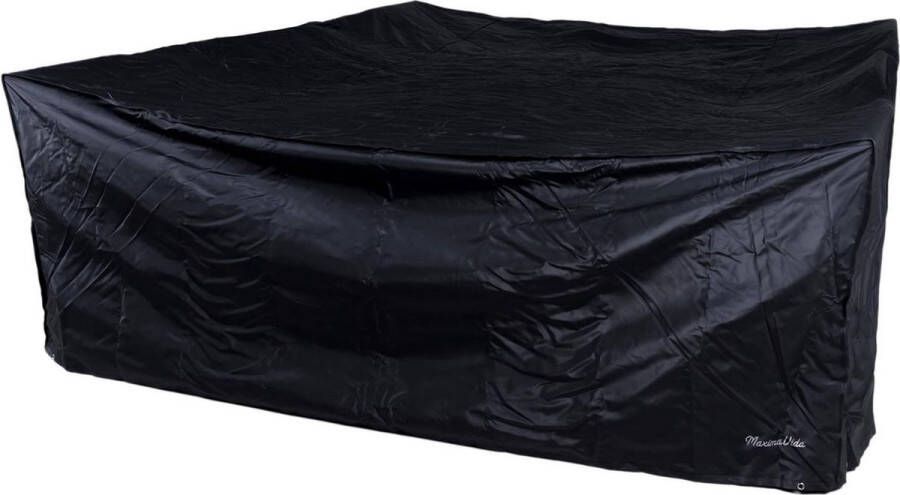 MaximaVida tuinmeubel beschermhoes London 250 x 250 x 90 cm zwart zware uitvoering