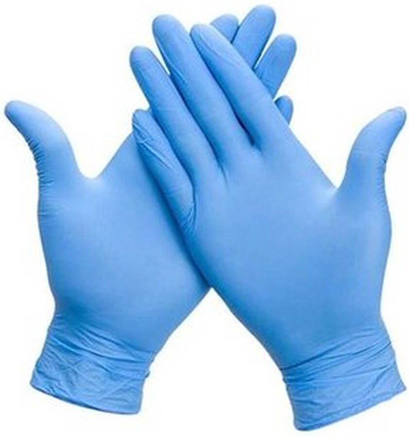 Maxter Wegwerp Handschoen Nitril Ongepoederd Latexvrij Large 200 Stuks Doos Blauw Maat L – Wegwerphandschoenen Poedervrij Latex free