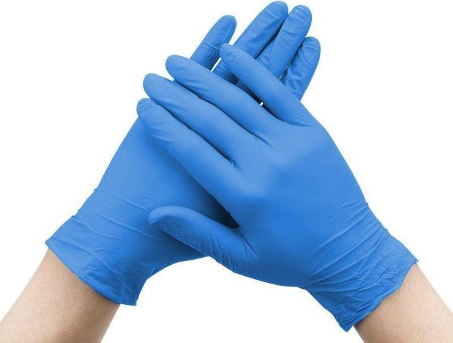 Maxter Wegwerp Handschoen Nitril Ongepoederd Latexvrij Large 200 Stuks Doos Blauw Maat L – Wegwerphandschoenen Poedervrij Latex free