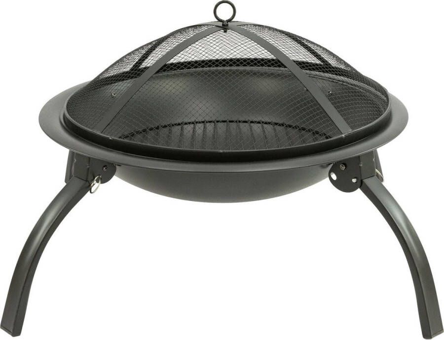 MaxxGarden Vuurschaal Terrashaard Vuurkorf Opvouwbaar Rond 56cm