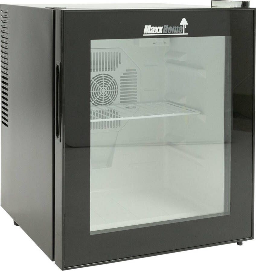 MaxxHome Mini Koelkast Thermo-elektrisch 42 Liter glazen deur Zwart