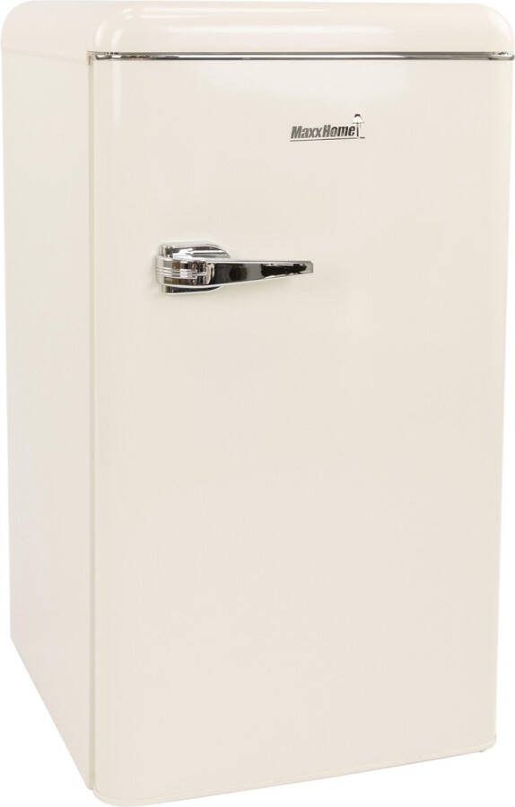 MaxxHome Retro koelkast Tafelmodel koelkast Incl. vriesvak 90L Creme