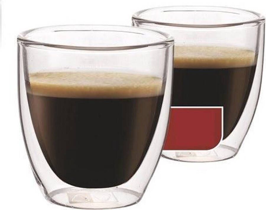 Maxxo Espressoglazen dubbelwandig set van 4