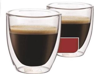 Maxxo Espressoglazen dubbelwandig set van 6