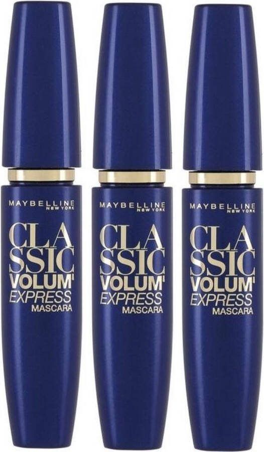 Maybelline 3x Volum' Express Mascara Zwart Voordeelverpakking