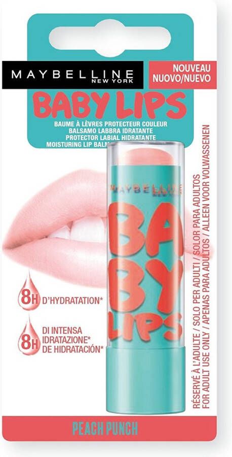 Maybelline Baby Lips Peach Punch Lippenbalsem Hydraterende Lipverzorging