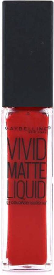 Maybelline Color Sensational Vivid Matte Liquid Lipgloss 35 Rebel Red