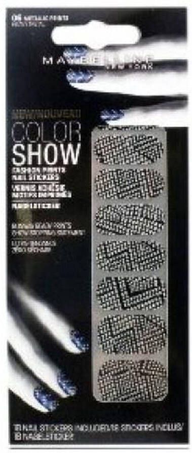 Maybelline Color Show 06 Heavy Metal Nagelstickers