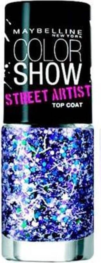 Maybelline Color Show Street Artist Top Coat 2 White splatter
