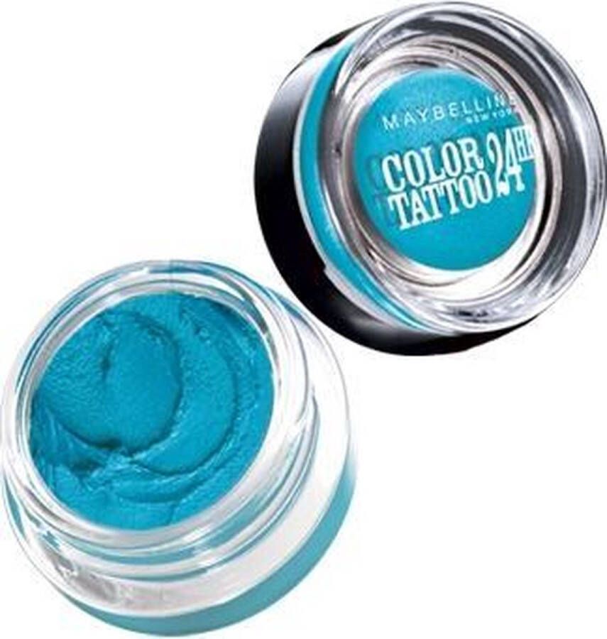 Maybelline New York Color Tattoo 24H 20 Turquoise Forever Blauw Langhoudende Crème Oogschaduw 53 gr