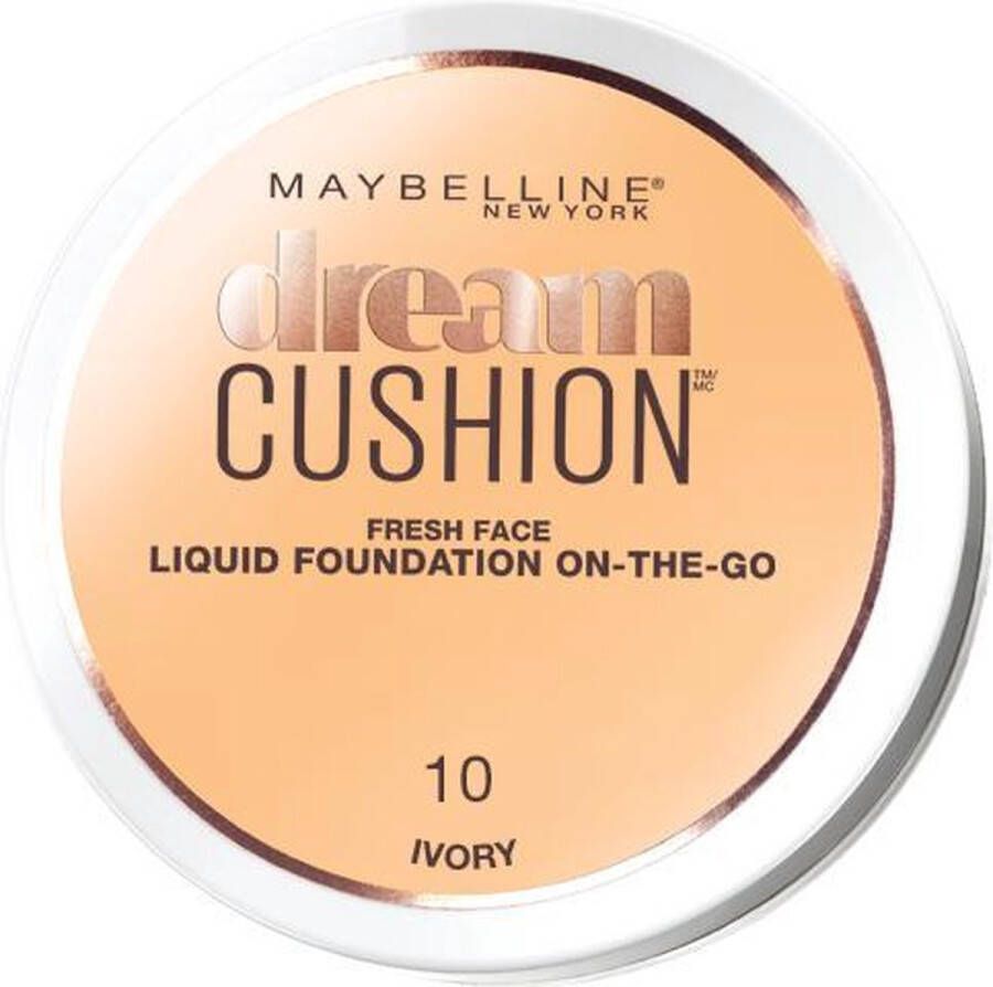 Maybelline Dream Cushion On-The-Go Liquid Foundation 10 Ivory