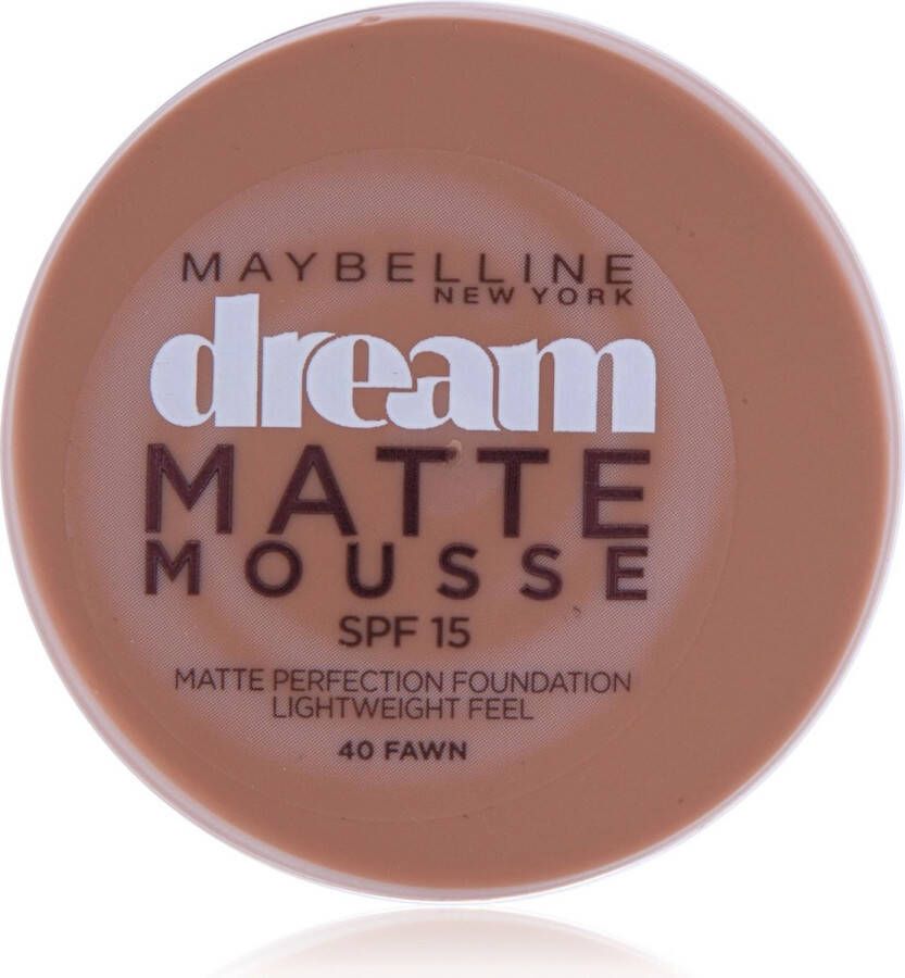 Maybelline Dream Matte Mousse 40 Cannelle foundationmake-up Pot Crème